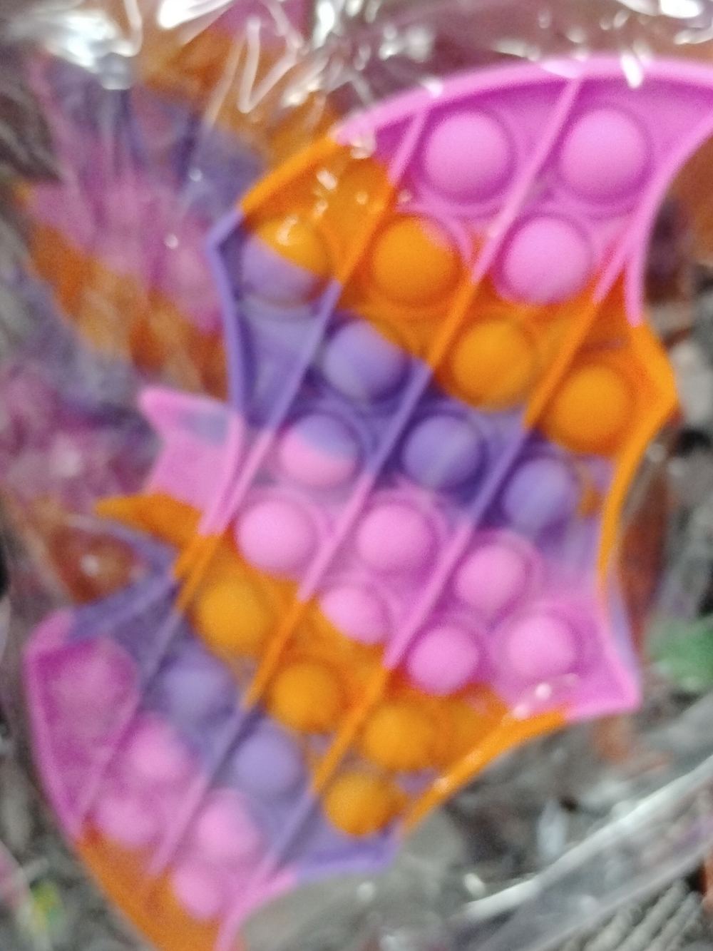 Halloween Bat-Shaped Pop-it Fidget Toy